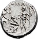 Denarius (Veturia: Tiberius Veturius; TI•VET / ROMA)