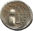 Denarius (Carisia: Titus Carisius; MONETA / T•CARISIVS)