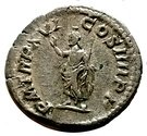 Denier  Caracalla " Pm trp XVI cos IIII pp "