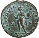 Follis - Constantinus Ist (SOLI INVICTO COMITI; Lugdunum)