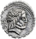 Denarius serratus (Antonia: Quintus Antonius Balbus; S•C / Q•ANTO•BALB PR)
