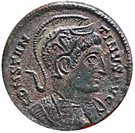 Centenionalis - Constantinus I (BEATA TRANQVILLITAS; Trier mint)