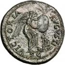 Sestertius - Vespasianus (VICTORIA AVGVSTI SC; Head left; Judaea seated left; Rome mint)