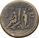 Sestertius - Titus (IVD CAP SC; Head right; Standing captive right looking back)