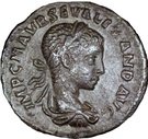 Denarius - Severus Alexander - PIETAS AVG (222-223 AD, Rome mint)