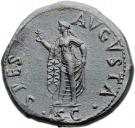 Sestertius - Claudius (IMP / SPES AVGVSTA SC; Rome mint)