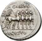 Denarius - Augustus (CAESARI AVGVSTO; Colonia Patricia mint)