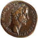 Sestertius - Antoninus (TRP XII / COS IIII SC; Rome)