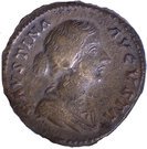 Sestertius - Faustina II (TEMPOR FELIC)