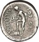 Denarius - Julius Caesar (C•CAESAR IMP•COS•ITER / A•ALLIENVS PRO•COS)