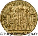 1 Follis - Constantin Ier (GLORIA EXERCITVS, deux enseignes, Siscia)