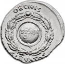Denarius - Augustus (OB CIVIS SERVATOS SPQR CL V; Colonia Patricia mint)