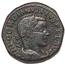 Sestertius - Gordianus III (P M S COL VIM, Viminiacium colony)