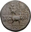 Sestertius - Vespasianus (DIVO AVG VESPAS SPQR; Honour Strike under Titus; Rome mint)