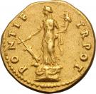 Aureus - Vespasianus (PONTIF TR POT)