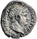 Denarius - Hadrianus (COS III: stars and crescent)