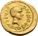 Aureus - Octavius (C•CAESAR•COS•PONT•AVG / C•CAESAR•DICT•PERP•PONT•MAX)