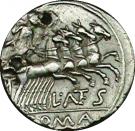 Denarius (Antestia: Lucius Antestius Gragulus; GRAG / L•ANTES ROMA)