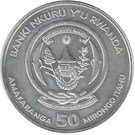 50 Francs (Hippopotamus; Silver Bullion)