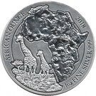 50 Francs (Giraffe; Silver Bullion)