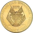 50 Francs (Président Gregoire Kayibanda)