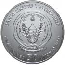 50 Franc (Rhinoceros; Silver Bullion)