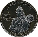 1 Crown - Elizabeth II - Victoria (Longest Serving Monarchs)