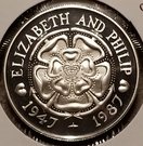 50 Pence - Elizabeth II (Wedding Anniversary)