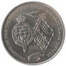 25 Pence - Elizabeth II (Royal Wedding; Silver Issue)