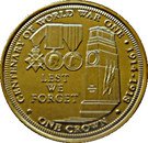 1 Crown - Elizabeth II (Centenary of World War One)
