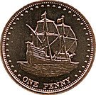 1 Penny - Elizabeth II (4th portrait; Stoltenhoff Island)