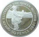 50 Pence - Elizabeth II (Queen Mother; Piedfort)