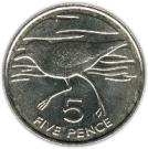 5 Pence - Elizabeth II (3rd portrait)