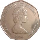 50 Pence - Elizabeth II (2nd portrait; large type)