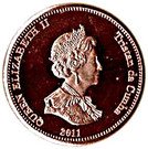 ½ Penny - Elizabeth II (4th portrait; Nightingale Island)