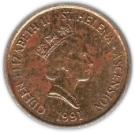 1 Penny - Elizabeth II (3rd portrait)