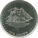 1 Crown - Elizabeth II (4th portrait; Stoltenhoff Island)