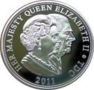 5 Pounds - Elizabeth II (Lifetime of Service. Piedfort)