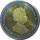 25 Pence - Elizabeth II (4th portrait; Nightingale Island)