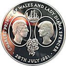 25 Pence - Elizabeth II (Wedding of Prince Charles and Lady Diana)