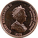 ½ Penny - Elizabeth II (4th portrait; Stoltenhoff Island)