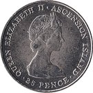 25 Pence -  Elizabeth II (Royal Wedding)