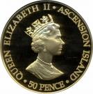 50 Pence - Elizabeth II (Queen Mother; gold issue)