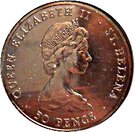 50 Pence - Queen Elizabeth II (Colony)
