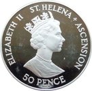 50 Pence - Elizabeth II (Royal Wedding; Silver Proof Issue)