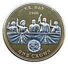 1 Crown - Elizabeth II (V.E. Day)
