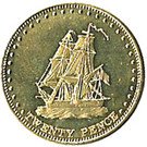 20 Pence - Elizabeth II (4th portrait; Stoltenhoff Island)