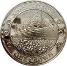 1 Crown - Elizabeth II (R.M.S. Titanic; Silver plated)