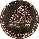 2 Pence - Elizabeth II (4th portrait; Stoltenhoff Island)