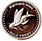 ½ Penny - Elizabeth II (4th portrait; Nightingale Island)